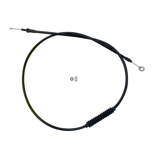 MotoTown 66 in. Adjustable Clutch Cable - Black for 2008-2016 & 2021-2025 FLT/Touring