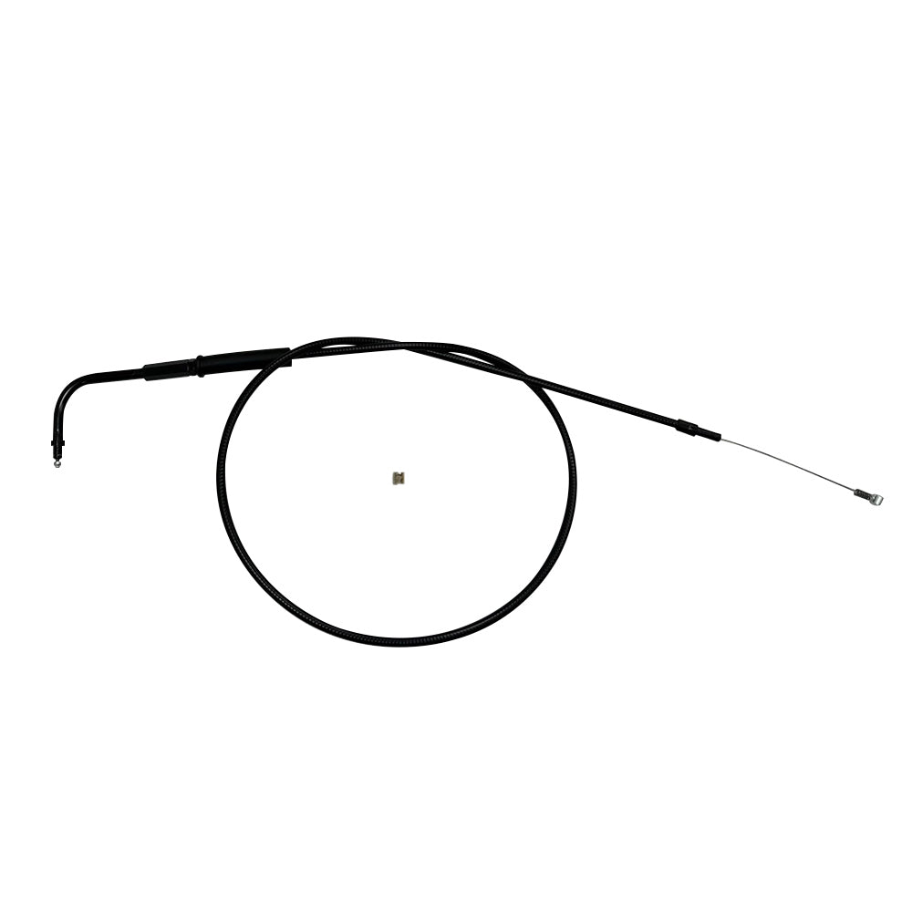 MotoTown 90-Degree Idle Cable, 30 in. - Black for 1996-2016 Big Twin and 2017 Dyna