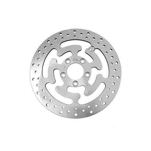 MotoTown Rear Rotor, 11.8 in., 2.25 in. ID, Ground Stainless