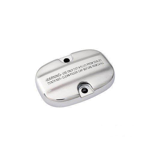 MotoTown Master Cylinder Cover Kit, Rear, Chrome for 2008-2025 FLT/Touring and 2009-2025 Trikes