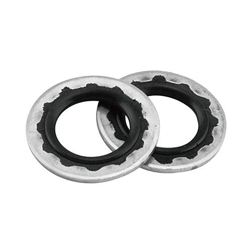 MotoTown 10-Pack 3/8 in. Rubber-Seal Banjo Bolt Washers, OEM 41731-88A