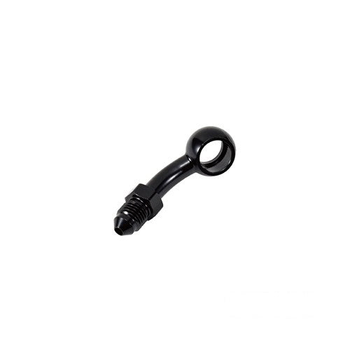 MotoTown Banjo Bolt & Fitting, Brake, 7/16 30, Black, 7/16 in. Banjo 30