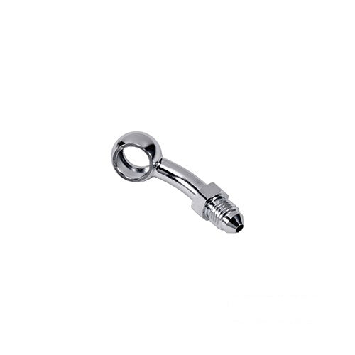 MotoTown Banjo Bolt & Fitting, Brake, 7/16 30, Chrome, 7/16 in. Banjo 30