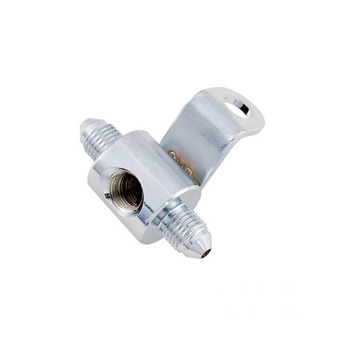 MotoTown AN-3 Rear Brake Tee with Brake-Light Switch Port - Chrome