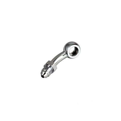 MotoTown Banjo Bolt & Fitting, Brake, 3/8 30, Chrome, 3/8 in. Banjo 30