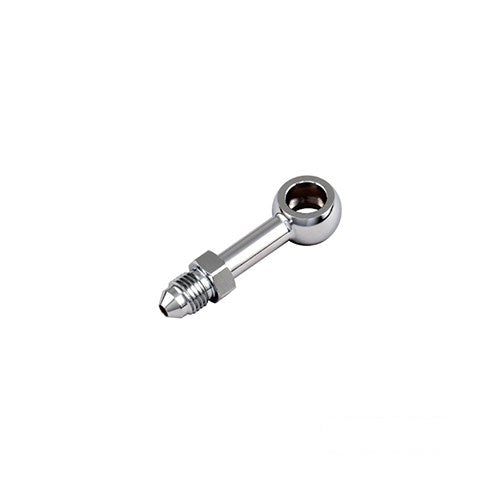 MotoTown Banjo Bolt & Fitting, Brake, 3/8 0, Chrome, 3/8 in. Banjo 0