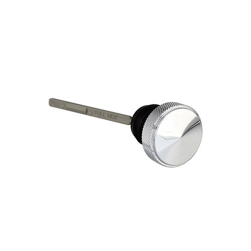 MotoTown Oil Dipstick, Peaked, Chrome for 2000-2017 Softail