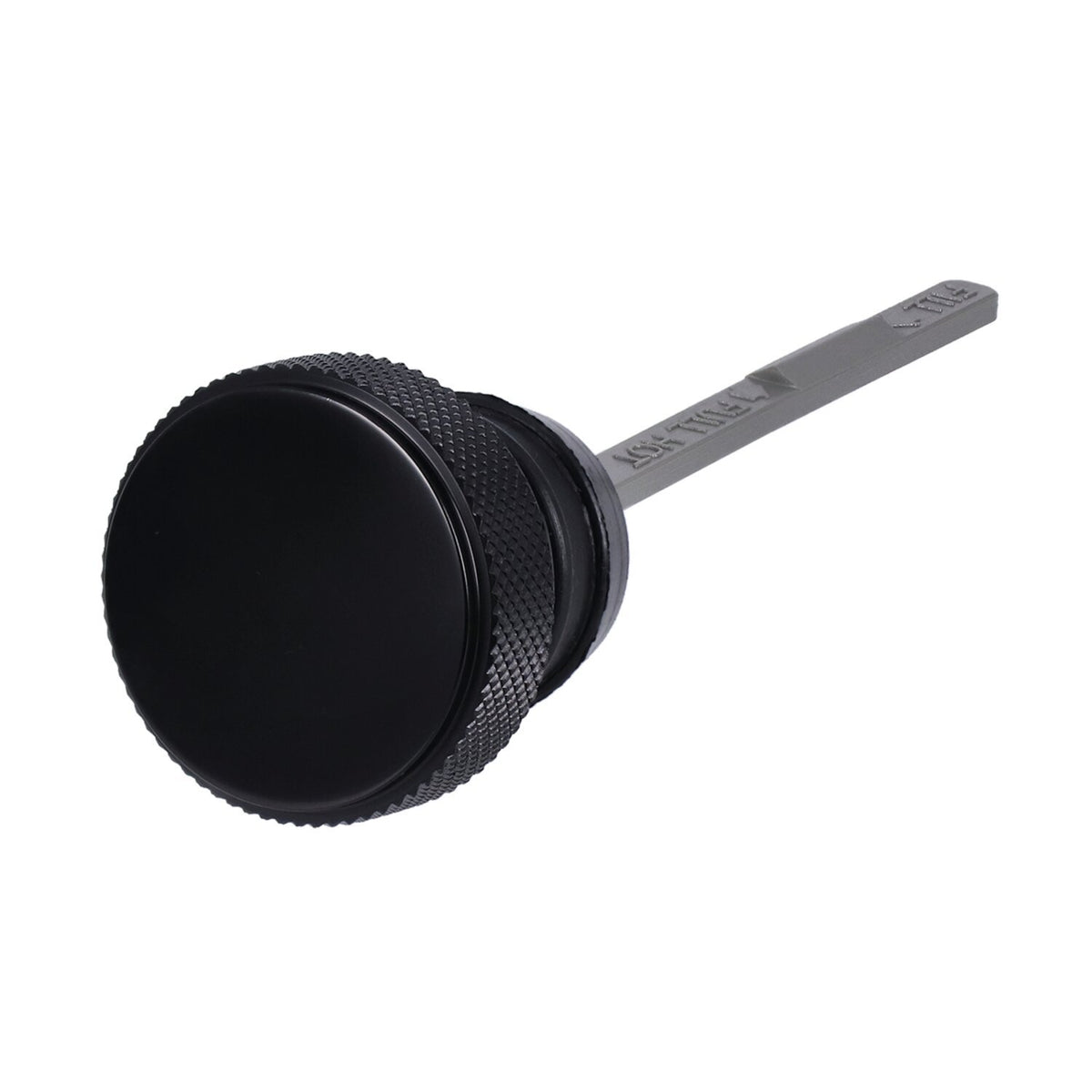 MotoTown Oil Dipstick, Flat Cap, Black