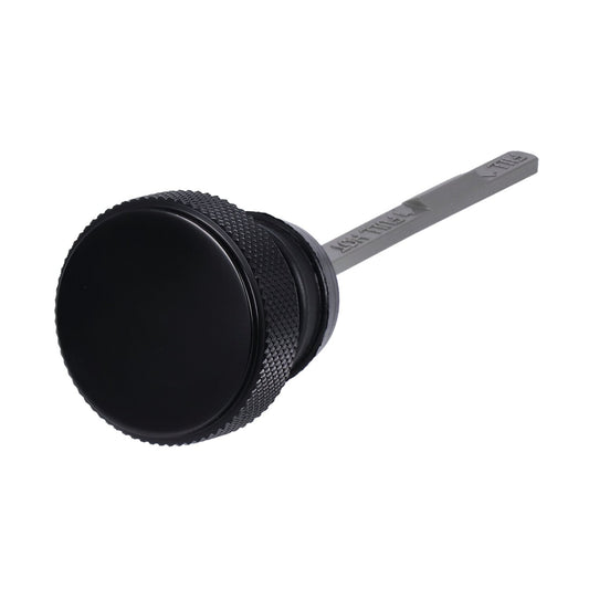 MotoTown Oil Dipstick, Flat Cap, Black