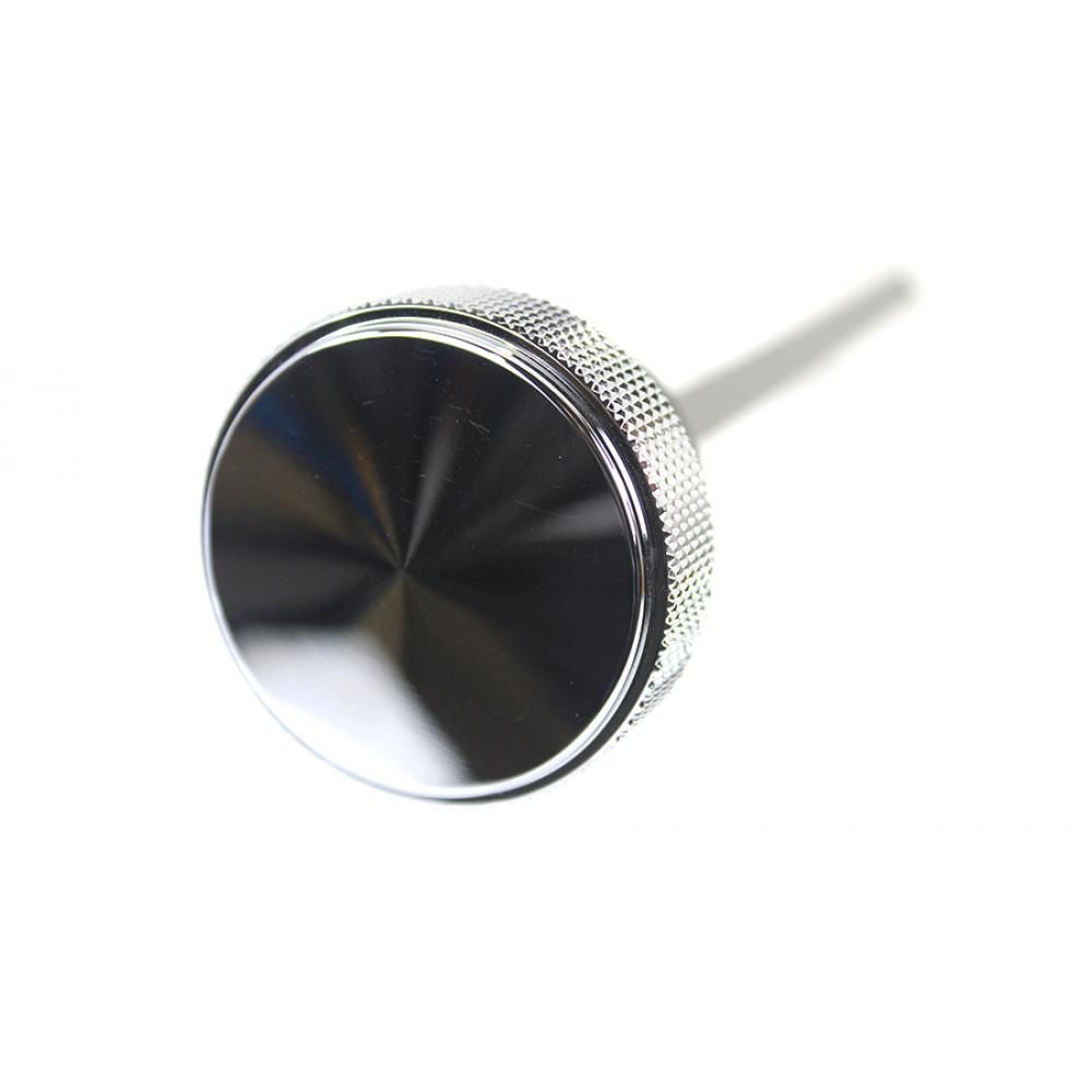 MotoTown Knurled M8 Oil Tank Dipstick - Chrome, OEM 62700226 for 2017-2019 Touring