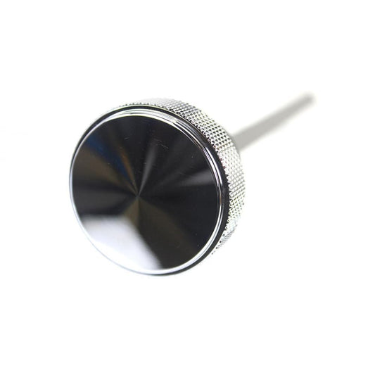 MotoTown Knurled M8 Oil Tank Dipstick - Chrome, OEM 62700226 for 2017-2019 Touring