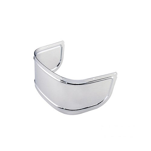 MotoTown Smooth Front Lower Fender Skirt Trim - Chrome