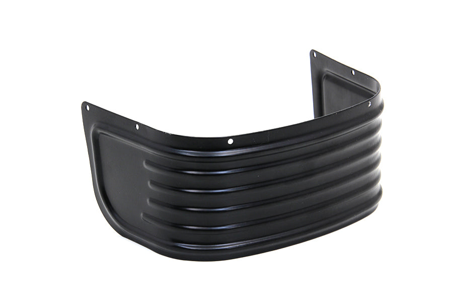 MotoTown Four-Rib Front Fender Skirt - Gloss Black, OEM 61400311 for 2014+ FLT/Touring and Trike