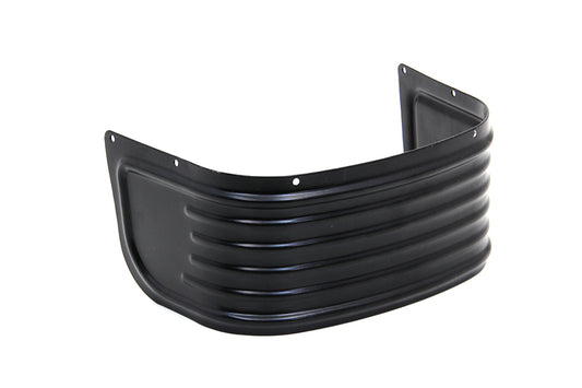 MotoTown Four-Rib Front Fender Skirt - Gloss Black, OEM 61400311 for 2014+ FLT/Touring and Trike
