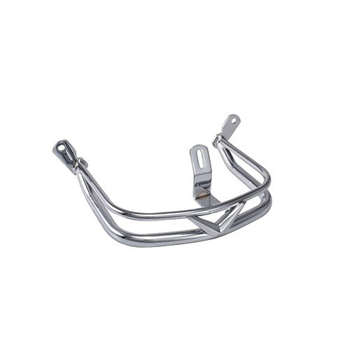 MotoTown V-Logo Fender Rails, Rear Rail, Chrome