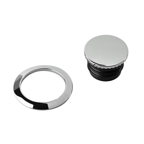 MotoTown Gas Cap Vented, Pop-Up Style, Chrome - OEM 61100006B