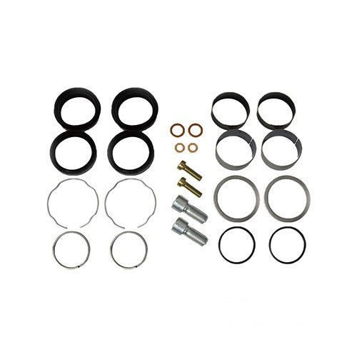 MotoTown 24-Piece Complete 49 mm Front Fork Rebuild Kit with Bushings, OEM 49379-09