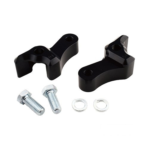 MotoTown Rear Shock Lowering Kit - Gloss Black for 2009+ FLHX and FLHR