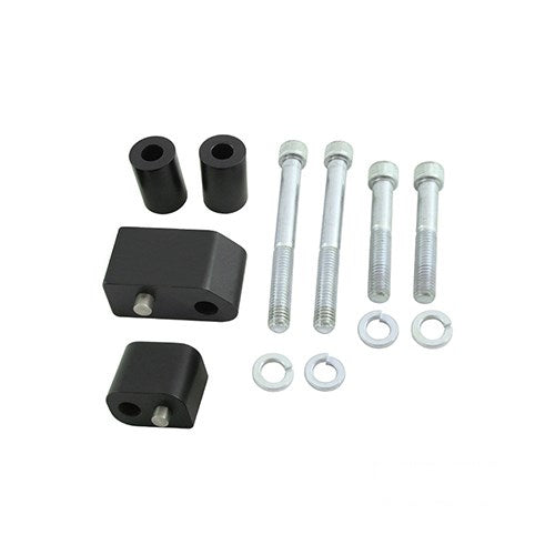 MotoTown Driver Floorboard Extender Kit - Black for 2009-2021 FLT
