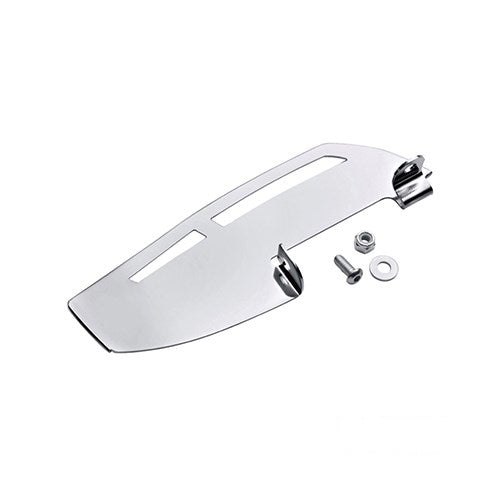 MotoTown Rider Footboard Heel Guard, Chrome