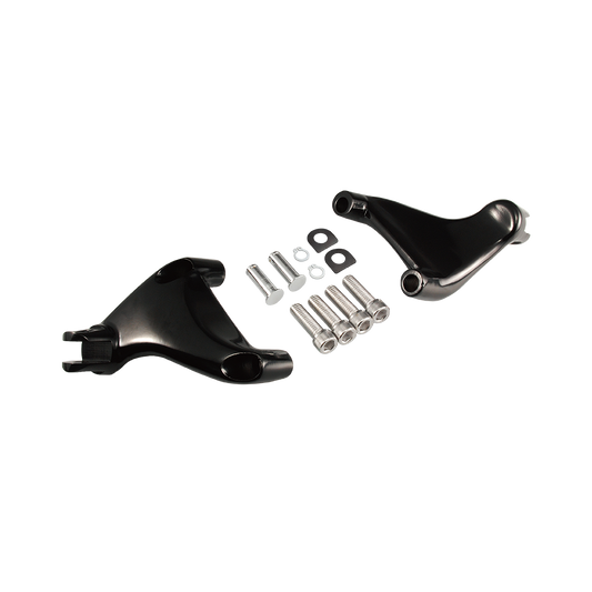 MotoTown Sportster Passenger Footpeg Bracket, OE Passenger Footpeg Bracket Black for 2004-2013 XL Sportster - FG-170045