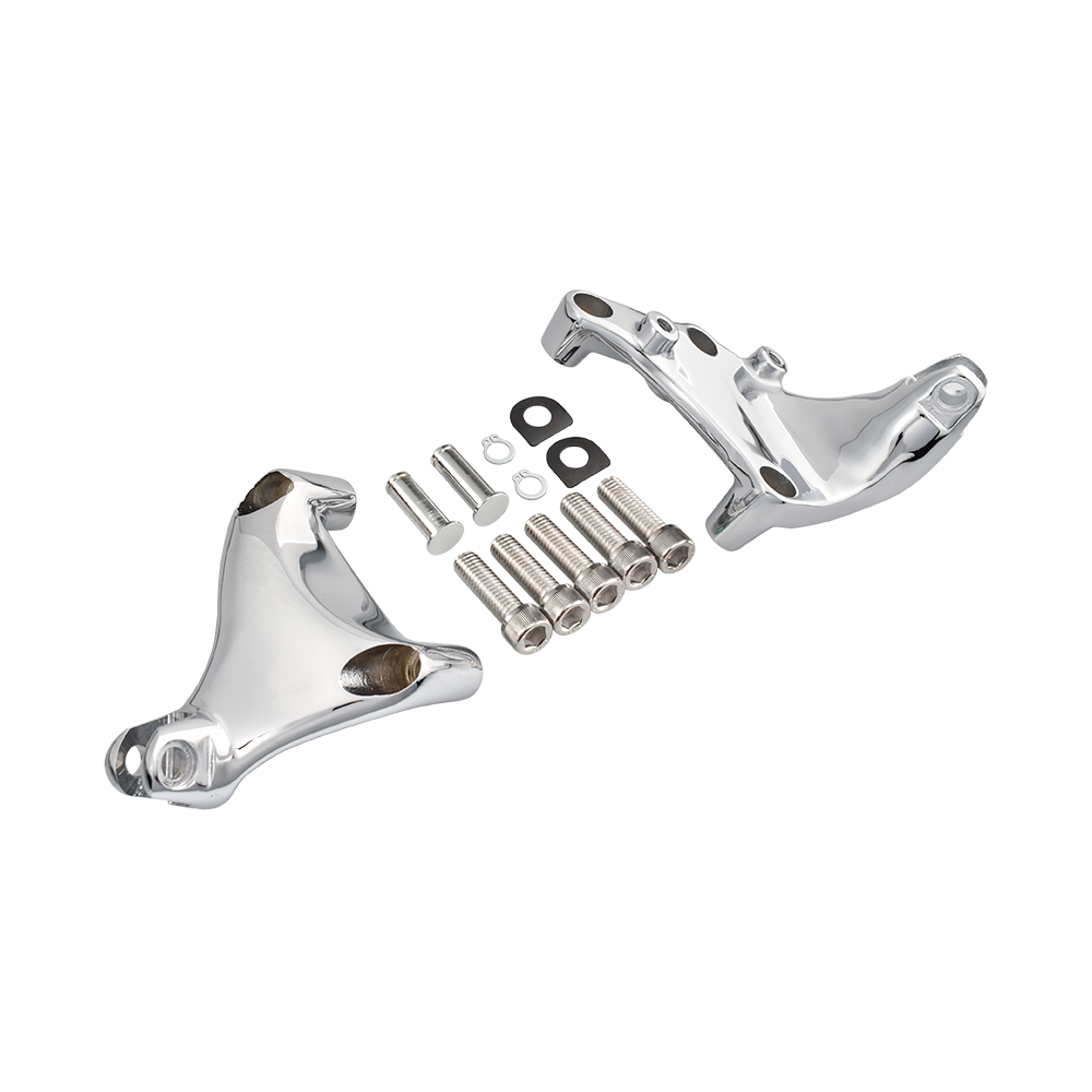 MotoTown Footpeg Bracket, Passenger, Chrome for 2014-2022 XL Sportster - FG-170046