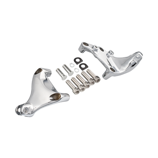 MotoTown Footpeg Bracket, Passenger, Chrome for 2014-2022 XL Sportster - FG-170046