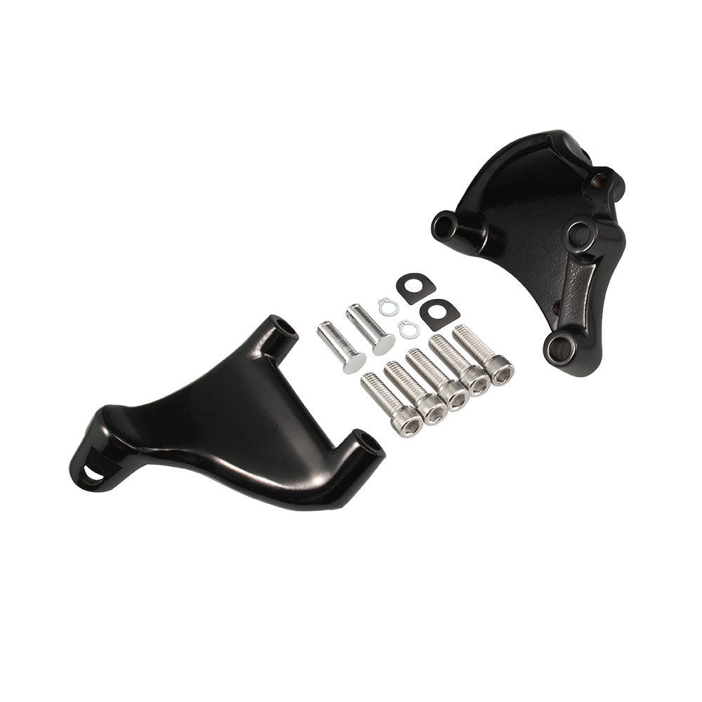 MotoTown Footpeg Bracket, Passenger, Black for 2014-2022 XL Sportster - FG-170047
