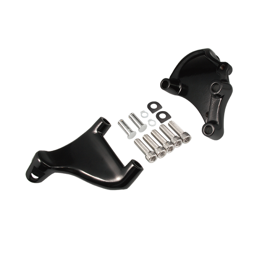 MotoTown Footpeg Bracket, Passenger, Black for 2014-2022 XL Sportster - FG-170047