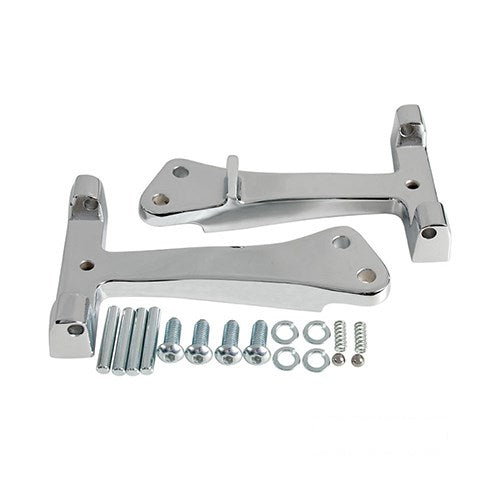 MotoTown Passenger Floorboard Support Kit - Chrome