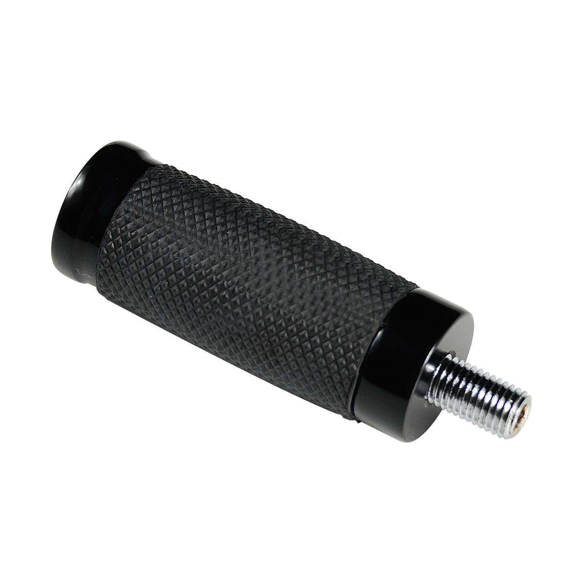 MotoTown Caliber 5/16-24 Shift / Brake Peg with Rubber Inlay - Black (FG-170086)