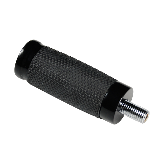 MotoTown Caliber 5/16-24 Shift / Brake Peg with Rubber Inlay - Black (FG-170086)