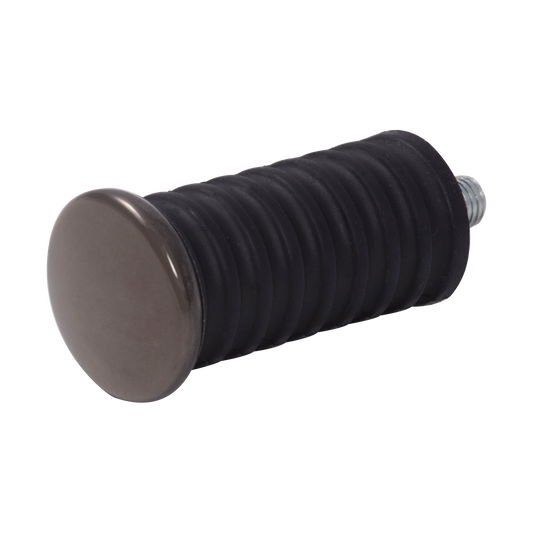 MotoTown Classic Rubber Shifter Peg with 5/8 in. Short Stud - Black, OEM 49117-77 (FG-170114)