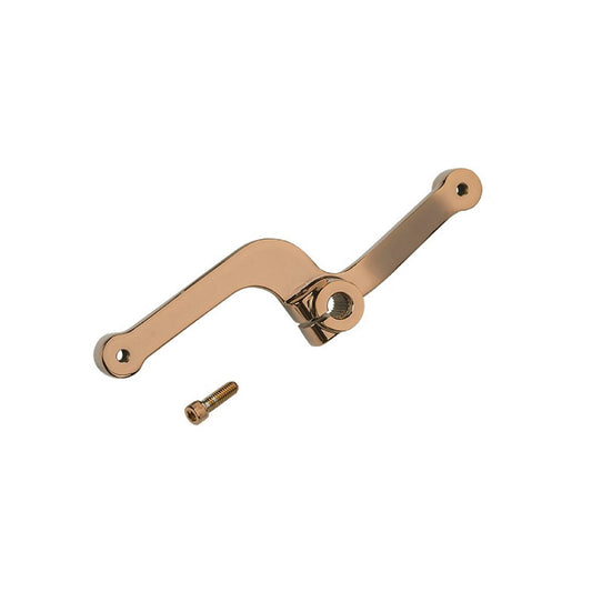 MotoTown Cast-Aluminum Heel / Toe Shift Lever - Gold for 2004+ Sportster XL with Mid Controls - FG-170117