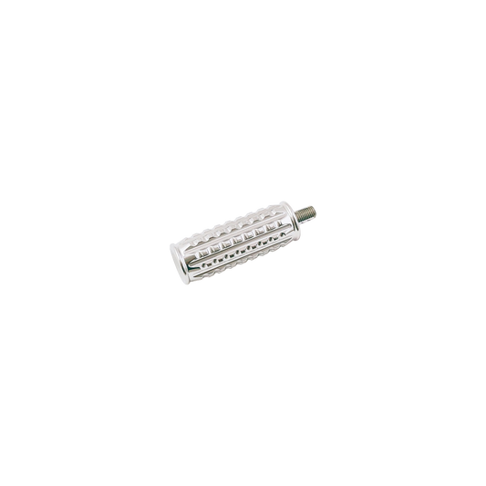 MotoTown 70 mm Grained Billet-Aluminum Shifter Peg - Chrome, 5/16-24 (FG-170121)