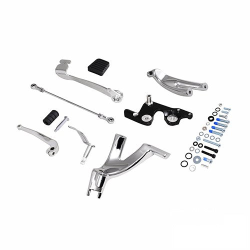 MotoTown Forward Control Kit, Chrome, M8 Softail Forward Control for 2018+ FXBB and 2022+ FXRST