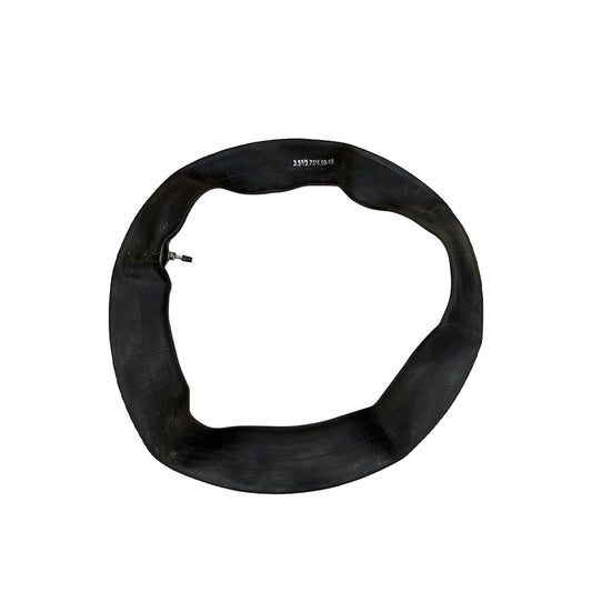 MotoTown 18 in. Inner Tube for 3.50/4.00 Tires with Center TR6 Metal Valve - Black