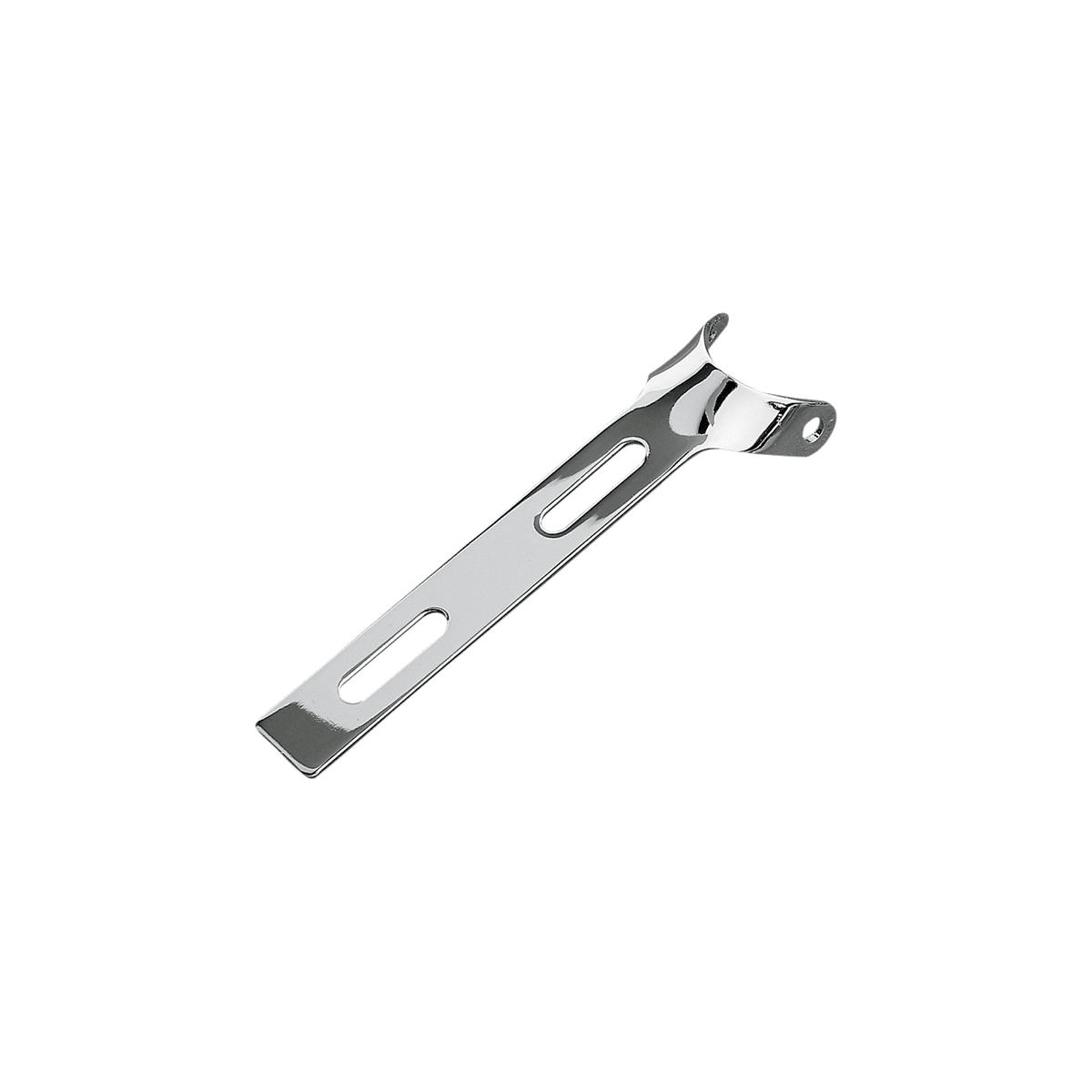 MotoTown Universal Round-End Seat Hinge Bracket - Chrome (FG-190027)