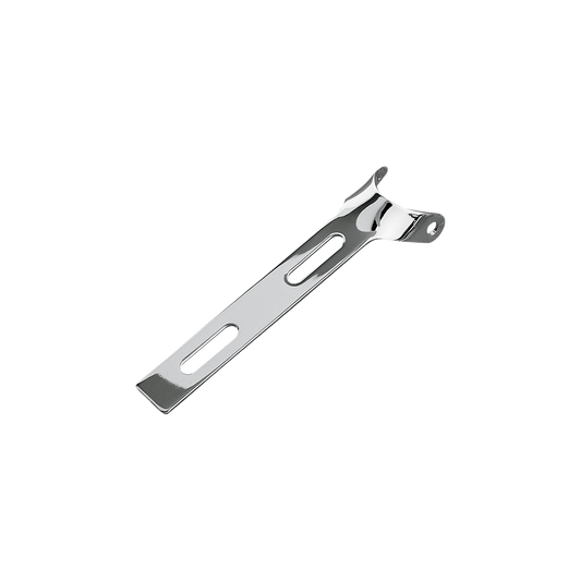 MotoTown Universal Round-End Seat Hinge Bracket - Chrome (FG-190027)