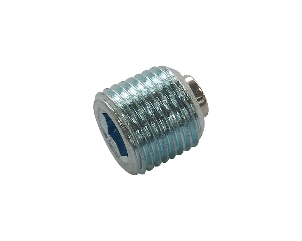 MotoTown 1/8 NPT Magnetic Primary Drain Plug - Chrome, OEM 739A for 1986-2003 Big Twin / Softail