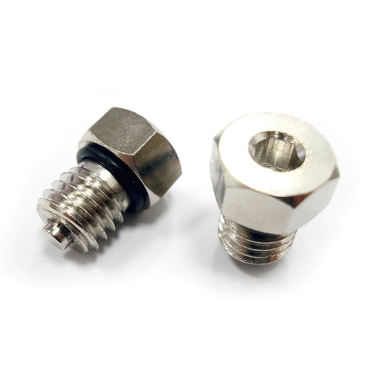MotoTown 1/2-13 Magnetic Oil Drain Plug - Polished Chrome, OEM 707 for Selected 1937-1986 H-D Drain Applications