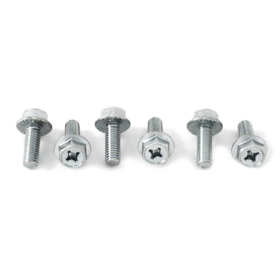 MotoTown M6 x 1.0 x 16 mm Clutch Retainer Screw Set - 6-Piece, OEM 2980 for 1998-2017 Dyna / Softail, 1998+ Touring