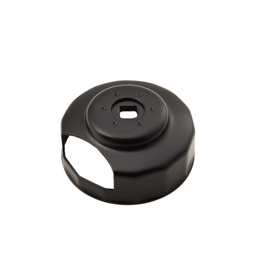 MotoTown 3 in. 14-Flute Oil Filter Wrench with Sensor Cutout - Black