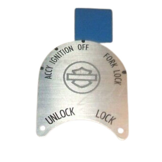Harley-Davidson 14100158 Silver Ignition Switch Knob Decal - Main View