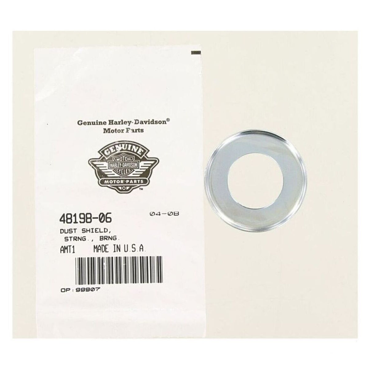 Harley-Davidson 48198-06 DUST SHIELD, STRNG., BRNG.
