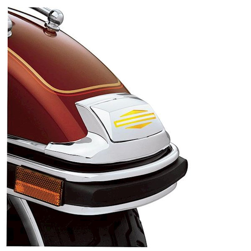 Harley-Davidson 59081-96 CHROME FNDR TIP LENS KIT W/BRSD