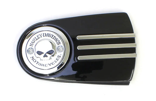 Harley-Davidson 61300217 Chrome Willie G Skull Air Cleaner Trim - Main View