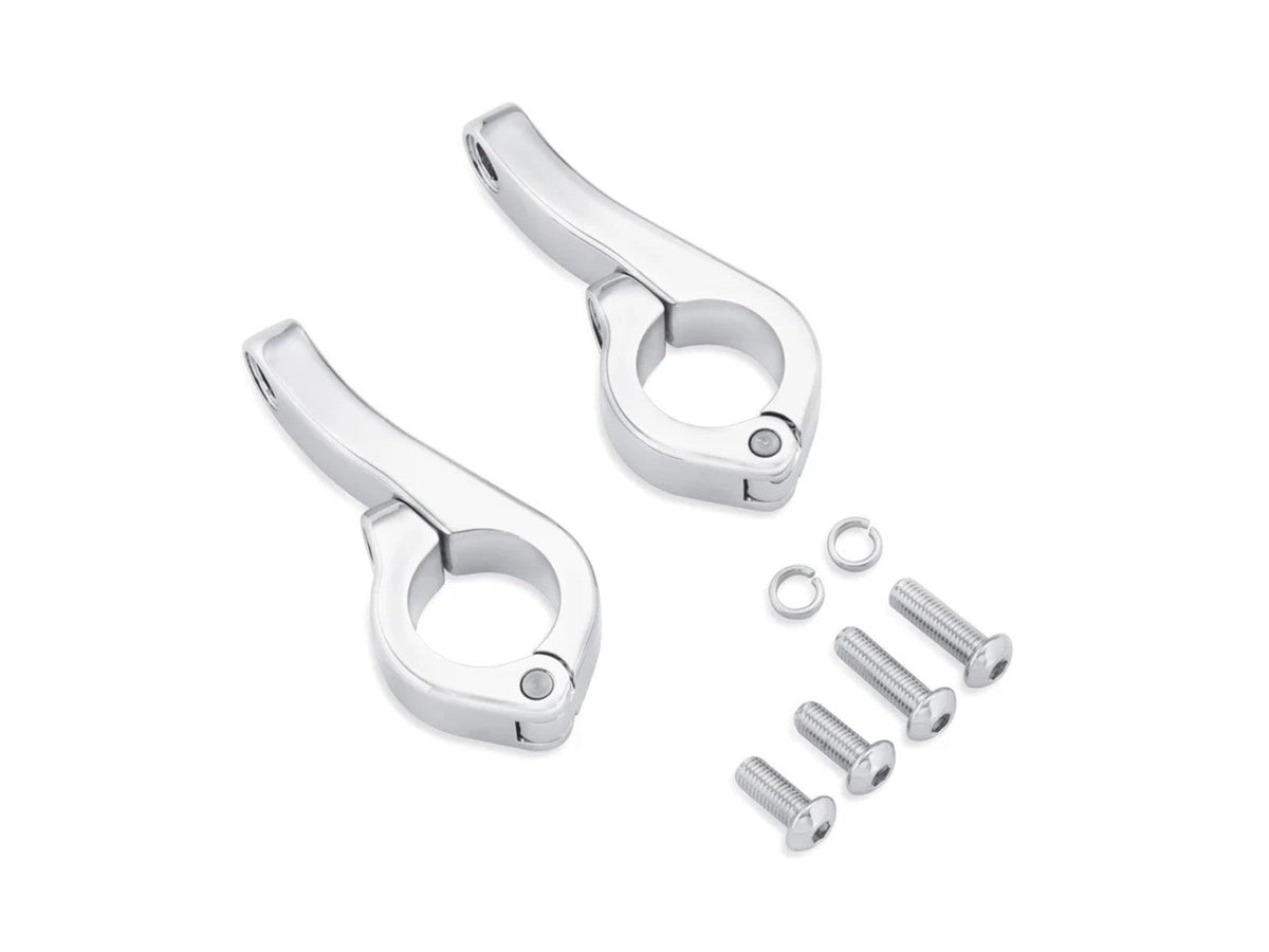 Harley-Davidson 68000170 LED 霧燈引擎保桿固定夾套件－鍍鉻色