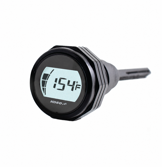 Koso BA053101 HD Oil Dipstick Gauge - Black