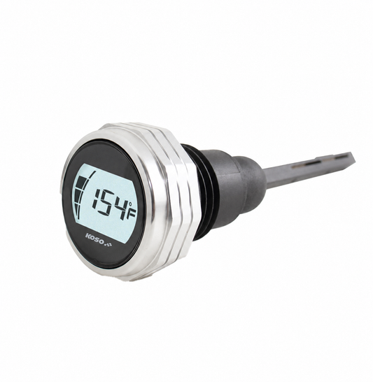 Koso BA053111 HD Oil Dipstick Gauge - Silver